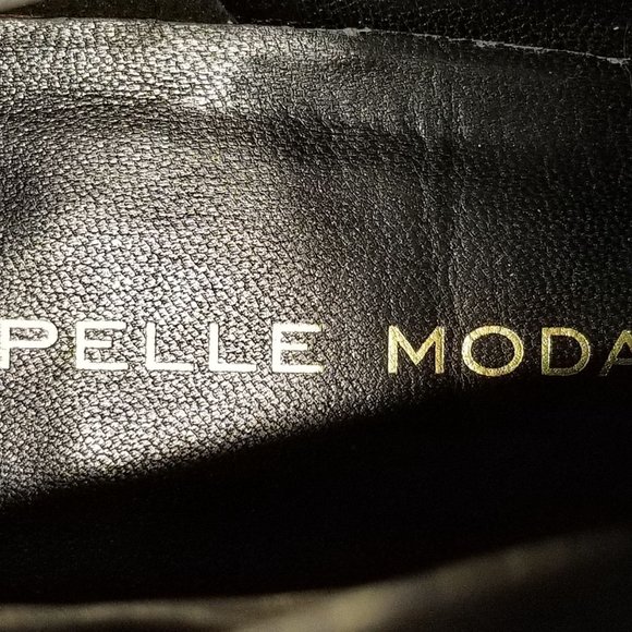 Pelle Moda Booties, Black Leather & Suede, Womens Size 6.5 M - Picture 11 of 12